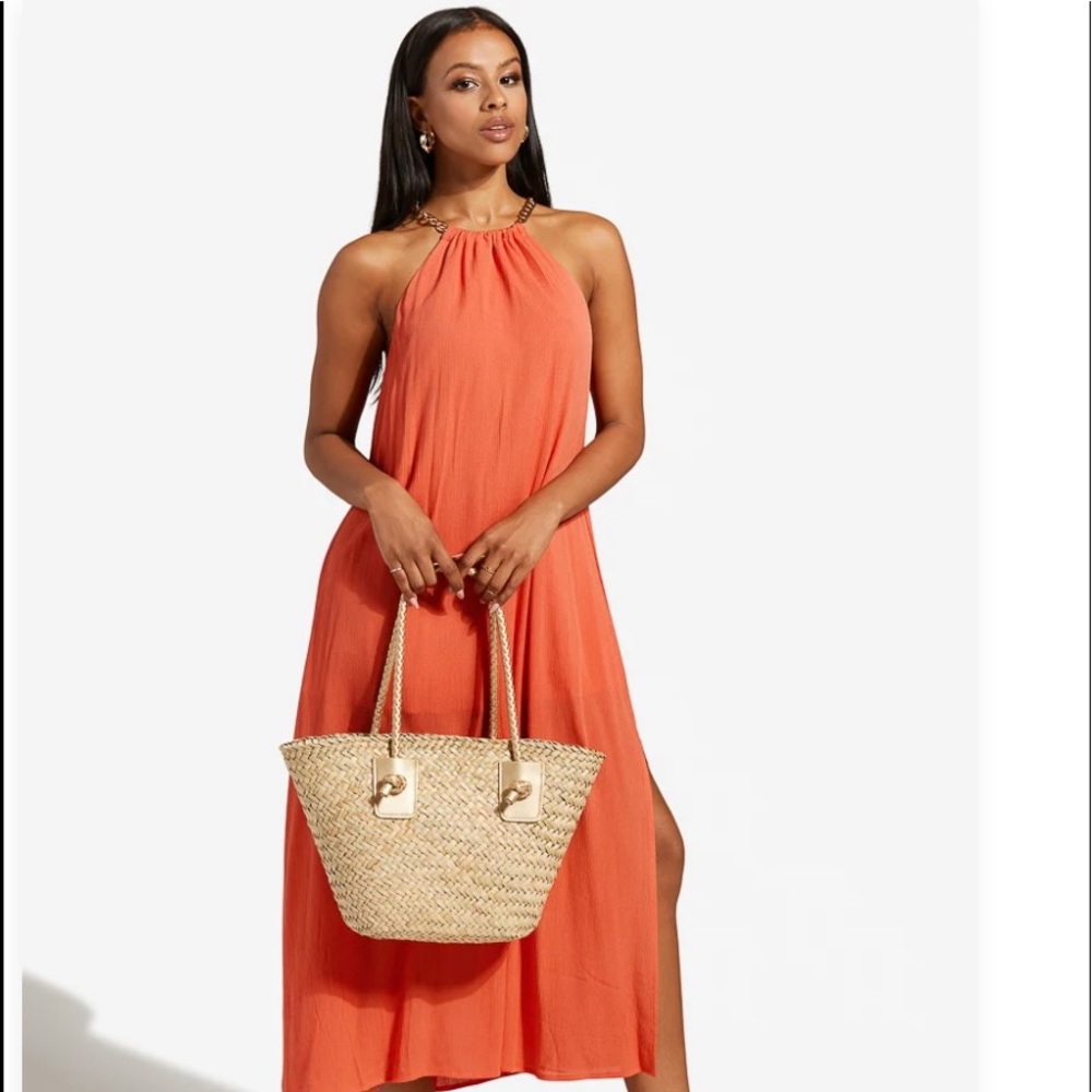 Maxi Dress in Hot Coral XS - Picture 5 of 6